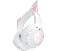 Razer Kraken Kitty V2 BT - Casque sans Fil Bluetooth RGB avec Kitty Ears pour Le Jeu et Le Streaming (325g, Haut-parleurs Triforce 40mm, Bluetooth 5.2, micros antibruit, autonomie de 40 Heures) Blanc