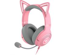 Razer Kraken Kitty V2 - Casque Filaire RGB avec Oreilles de Chat (Eclairage Réactif Stream, Micro Cardioïde HyperClear, Transducteurs Triforce 40mm, Son Surround 7.1) Rose Quartz