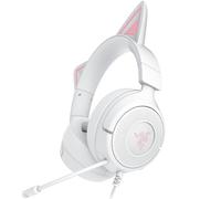 Razer Kraken Kitty V3 X - Casque Filaire Kitty pour Le Gaming - Oreilles Kitty emblématiques - Léger 270g - Micro cardioïde HyperClear - Haut-parleurs Triforce 40mm - Prise Jack 3,5 mm | Blanc