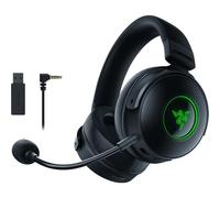 Razer Kraken V3 Pro HyperSense Casque de jeu sans fil avec technologie haptique : pilotes Triforce Titanium 50 mm - THX Spatial Audio - HyperSpeed Wireless - Tissu hybride et coussins en mousse à