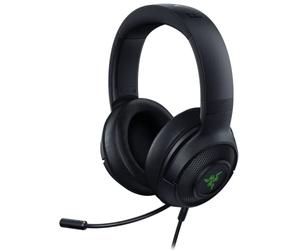 Razer Kraken V3 X Casque de Gaming : Son Surround 7.1 - Pilotes Triforce 40 mm - Micro cardioïde Pliable HyperClear - Éclairage Chroma RVB - pour PC - Noir Classique