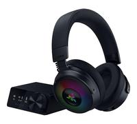 Razer Kraken V4 Pro - Casque de Jeu sans Fil avec hub de contrôle - Sensa HD haptics (hub de contrôle OLED, Triforce 40mm Drivers, HyperSpeed & Bluetooth, THX Spatial Audio, RGB) Noir
