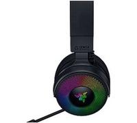Razer Kraken V4 Pro - Casque de Jeu sans Fil avec hub de contrôle - Sensa HD haptics (hub de contrôle OLED, Triforce 40mm Drivers, HyperSpeed & Bluetooth, THX Spatial Audio, RGB) Noir