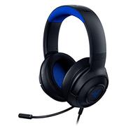 Razer Kraken X pour Console - Casque Gaming Filaire pour Console (Microphone Cardioïde Flexible, Haut-parleurs de 40mm, Cable de 3.5mm, Conception Ultralégère de 250g) Noir-Bleu