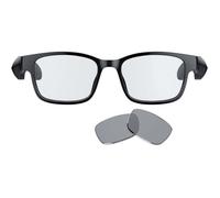 Razer Anzu - Lunettes à filtre anti-lumière bleue ou lunettes de soleil audio (Rectangle, Large) (Son à faible latence, Conception IPX4 résistante à l’eau, Micro intégré et haut-parleurs) Noir