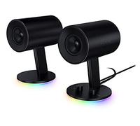 Razer Nommo Chroma - Haut-Parleurs de Jeu 2.0 (Enceintes avec 3 Pouces en Fibre de Verre Tissée Personnalisée & Chroma RGB) Noir