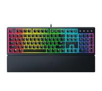 Razer Clavier gamer Ornata V3 – Profil bas, Méca-membrane, Repose-poignet, US Noir
