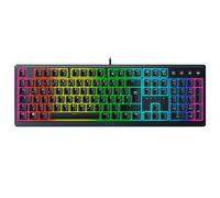 Razer Ornata V3, Clavier Gaming avec interrupteurs Hybrides à Membrane mécanique (Repose-Poignet Ergonomique, entièrement programmable, chromé RVB), Clavier Allemand, Noir