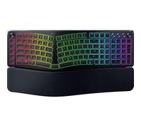 Razer Pro Type Ergo - Clavier Ergonomique RGB sans Fil à Deux Parties - Touches concaves Ultra-Minces - AI Prompt Master - Format Standard avec rangée de Touches Macro - Clavier QWERTY US | Noir