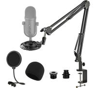 Razer Seiren V2 Pro Support Microphone Réglable, Suspension à Ciseaux Pied de Micro Bras Support avec Suspension Antichoc, Filtre Pop, Robuste Pince C Table pour Micro Razer Seiren V2 Pro