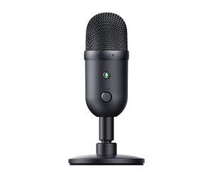 Razer Seiren V2 X Microphone à condensateur USB pour streaming et jeux sur PC : modèle de micro supercardioïde - limiteur numérique intégré - surveillance du micro et contrôle du gain - amortisseur intégré