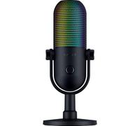 Razer Seiren V3 Chroma DSP 32 Bits - Microphone USB RGB avec processeur Audio DSP 32 Bits - Micro à condensateur supercardioïde - Traitement Audio Intelligent basé sur l'IA | Noir