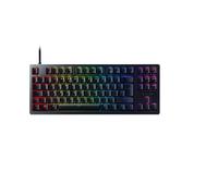 Razer Tournament Ed. (Switches Rouges) - Clavier Gamer Optique pratiquement Sans Latence (Switches Optiques Linéaires et Silencieux, Touches en PBT Doubleshot, Repose-Poignet) Clavier US | Noir