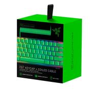 Razer Upgrade-Set avec capuchons de touches PBT + câble spiralé (120 touches PBT Doubleshot, câble USB-C vers USB-A, câble en fibre tressée) US Layout | Vert