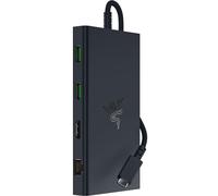 Razer USB C Dock 11-Port Travel Charging Station for Windows Mac Laptop iPad Surface Chromebook Galaxy Tab: Type C, HDMI, Ethernet, MicroSD - 4K 60 Hz Display - 85 W Tablets + Mobile Fast Charge