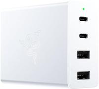 Razer USB-C GaN Charger - Chargeur portable rapide (2X USB-C, 2X USB-A avec ports US, EU et UK) Mercury