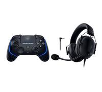 Razer Wolverine V2 Pro + BlackShark V2 X (PlayStation) - (HyperSpeed Wireless, Mecha-Tactile Action Buttons, 8-Way Microswitch D-Pad, HyperTrigger) Noir
