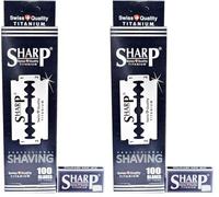 Razor Blades Club Lot de 200 lames de rasoir Sharp Titanium