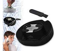 Razor Rinser, 2024 New Manual Push Razor Rinser, shaving razor rinser cleaner, razor rinser uses water jets bowl, Cleans Blades No Electricity Required, Compatible Any Razor Shaver (Black*1)