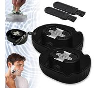 Razor Rinser, 2024 New Manual Push Razor Rinser, shaving razor rinser cleaner, razor rinser uses water jets bowl, Cleans Blades No Electricity Required, Compatible Any Razor Shaver (Black*2)