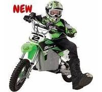 RAZOR - SX350 Dirt Rocket - Moto électrique pour enfant - Vitesse jusqu'à 22 km/h - 30 min d'autonomie - Vert