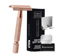 Razors à double bord, rasoirs de sécurité pour hommes Outil de toilettage à | Razors de sécurité avec 5 recharges pour hommes, rasoir de peau sensible pour rasage de fermeture