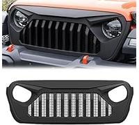 RAZZAI Calandre Avant De Voiture pour Je-EP Wrangler JL 2018-2020,Grille Radiateur Pare-Chocs Avant De Voiture Garnitures Voiture Accessoires