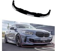 Razzai Voiture Becquet De Lèvre Avant pour BM-W 1 Series F40 M Sport 2020-2022 118i 120i,Durable Anti-Collision Lame Séparation Inférieure Aileron Pare-Chocs Lèvre kit de Corps,A/GlossBlack