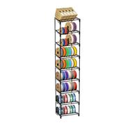 Razzi Fidel Rack de rangement modulaire à 9 niveaux pour filament d'imprimante 3D - Support de bobine en métal, peut contenir jusqu'à 54 bobines de 1 kg, niveaux personnalisables, assemblage sans