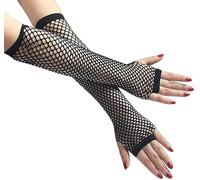 RAZZMATAZZ Gants gothiques longs en résille pour fille - Tutu Vampire - Noir - Taille unique, Longues, Long