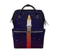 Razzo Lancia Cielo Stellato Sac à Langer Sac à Dos Grande Capacité Multifonction Sac à Couches pour Voyage Maman Femme Papa