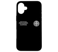 RB 53 St Benedict Medal Small Saint Benedict Cross Christian Coque pour iPhone 16 Plus