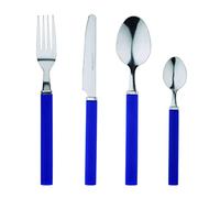 RB Renberg Funny Blue - Game de couverture 24 pièces d'acier inoxydable - 6 cuillères - 6 fourchettes - 6 knosters - 6 cuillères à thé - Tumble Finid - Couleur bleue