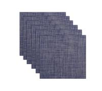 RB RENBERG LISO - Ensemble de Trois Sets de Table - 70% PVC et 30% Polyester - Nappes Bleues - Résistant et Facile à Laver et à Ranger