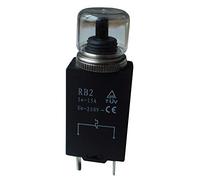 RB2 250V 15A 2 Broches Interrupteur de Protection Thermique du Moteur Disjoncteur Équipement Industriel Miniature Réinitialisation Manuelle Interrupteurs à Bouton-poussoir, paquet de 2