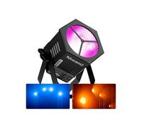 BeamZ RB40 - PAR Rétro LED COB RGBW - 40 Watts, DMX 5,6 ou 8 Canaux Noir