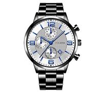 Rb5009 Montre à quartz analogique pour homme avec boîtier en acier inoxydable, a, taille unique