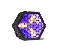BeamZ RB90 Blinder déco rétro RGB - 3 LEDs COB 30 Watts Blanc Chaud, 72 LEDs RGB, Fonction DMX, 127 Effets avec Vitesse Réglable, Idéal DJ mobiles, Bars, Discothèques, Scènes, Plateaux TV
