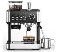 RBFGYIOP Machine Expresso 20 Bars, Cafetière Expresso 1500W, 30 Niveaux de Mouture, Acier Inoxydable, Amovible Réservoir d'Eau 2,3L, Expresso Machine a Cafe pour Maison Bureau