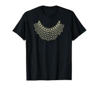RBG Ruth Bader Ginsburg Dissent Collar Motif T-Shirt