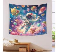 RBGKZVYUM Astronautee 3D Effet Tapisserie Art Mural Tapisserie Murales Décoration Murale En Tissu Pour Chambre Salon Serviette De Plage Tapisseries 150cmx200cm
