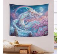 RBGKZVYUM Le Le dragon 3D Effet Tapisserie Décoration Murale Tapisserie Murales Tapisserie Murale Tissu Pour La Chambre À Coucher Le Salon Le Dortoir Tapisseries 100cmx150cm