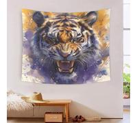 RBGKZVYUM Le tigre 3D Effet Tapisserie Art Mural Tapisserie Murales Tapisserie Murale Tissu Pour La Chambre À Coucher Le Salon Le Dortoir Tapisserie 70cmx100cm