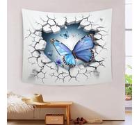 RBGKZVYUM Papillons 3D Effet Tapisserie Décoration Murale Tapisserie Murales Tapisserie Murale Tissu Pour La Chambre À Coucher Le Salon Le Dortoir Tapisseries 70cmx100cm