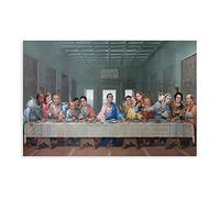 RBIX Art La Cène à Dunder Mifflin Poster sur toile Décoration murale pour salon, chambre à coucher 40 × 60 cm