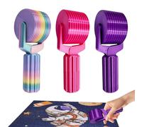 Rbleote Ensemble 3 Pièces Outil à Rouleau pour Peinture Au Diamant Disponible en 3 Couleurs Différentes Rouleau Diamond Painting Amovible Poignée Pours Perles Cristals