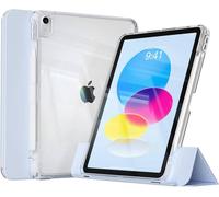 Rbp Pour Ipad A16 10/11e 10.9 Avec Coque Arrière Rigide Transparente,Ipad Pro 11 12.9 M2 M3 Mini 6 Air 4/5/6/7 Coque Coulissante Détachable.Light Blue.Ipad 10 10.9 2022