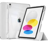 Rbp Pour Ipad A16 10/11e 10.9 Avec Coque Arrière Rigide Transparente,Ipad Pro 11 12.9 M2 M3 Mini 6 Air 4/5/6/7 Coque Coulissante Détachable.Grey.Ipad 10 10.9 2022