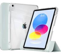 Rbp Pour Ipad A16 10/11e 10.9 Avec Coque Arrière Rigide Transparente,Ipad Pro 11 12.9 M2 M3 Mini 6 Air 4/5/6/7 Coque Coulissante Détachable.Light Green.Ipad 10 10.9 2022