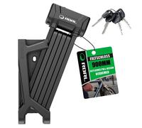 RBRL Antivol velo,Antivol de vélo pliable de 90 cm avec support, Cadenas vélo Antivol Haute sécurité Anti-Rayures avec 4 clés pour Scooters, vélos électriques, Motos